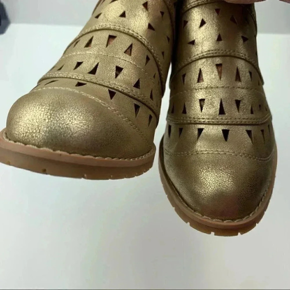 New Sonoma ankle booties 7.5 Cloris gold metallic - Picture 7 of 11